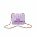 Girls’ Chain Crossbody Bag – Stylish PU Leather Shoulder Purse